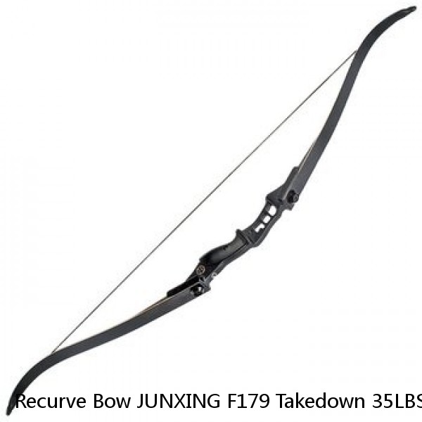 Recurve Bow JUNXING F179 Takedown 35LBS Archery Black Limbs Handle Hunt Sport