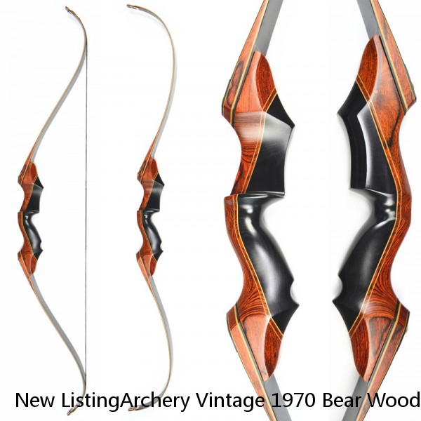 New ListingArchery Vintage 1970 Bear Wood B-Riser Takedown Recurve w/Limbs & Case Excellent