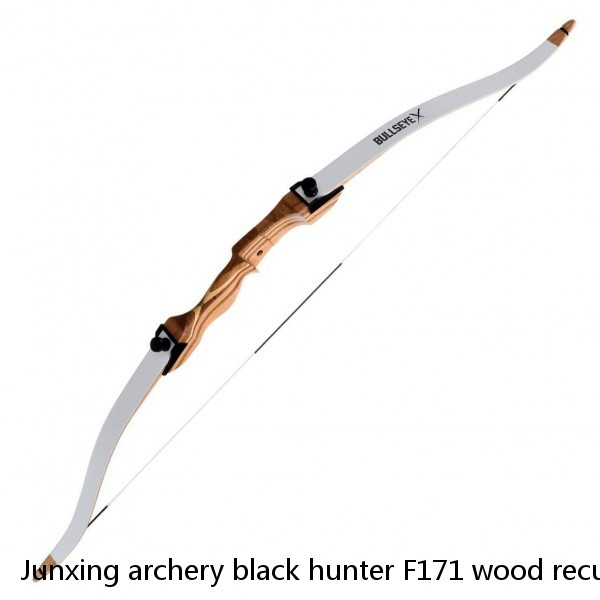 Junxing archery black hunter F171 wood recurve Hunting longbow china factory hot sale