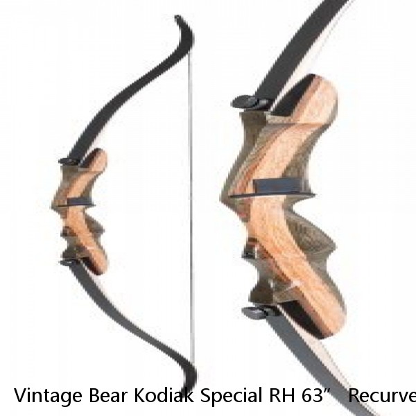 Vintage Bear Kodiak Special RH 63” Recurve Bow 