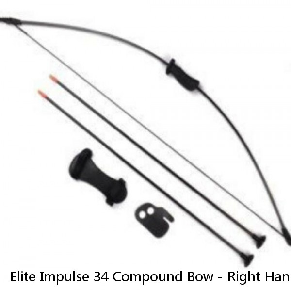 Elite Impulse 34 Compound Bow - Right Hand - Full Setup - 62lb 29.5" 