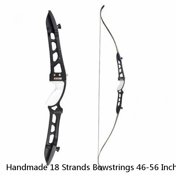 Handmade 18 Strands Bowstrings 46-56 Inch Replacement Archery Bowstring for Recurve Traditional Bow Long Bow